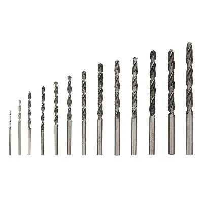 Набор сверл по металлу (HSS) диаметр 1.5-6.5мм (13шт) Kranz KR-91-0631