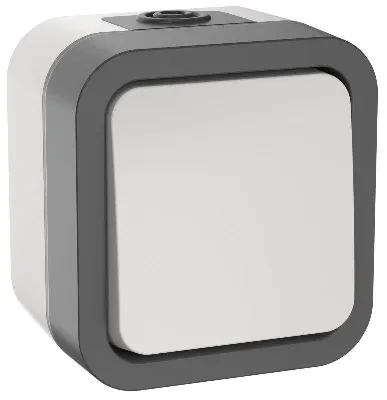 Выключатель кнопочный 1-кл. ОП TORS TS210 10А IP55 бел. IEK TS-V14-0-10-55-K41