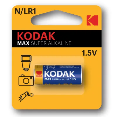 Элемент питания алкалиновый N/LR1 1.5В MAX SUPER Alkaline (блист.1шт) 30396012-RU1 KODAK Б0012842