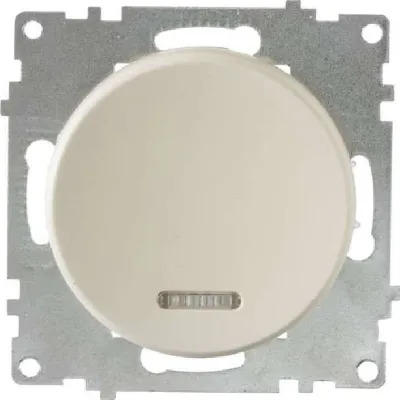 Механизм выключателя 1-кл. СП Florence 10А IP20 с подсветкой беж. 1E31701301 OneKeyElectro 2172801