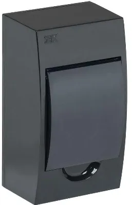 Корпус навесной ЩРН-П-4 Krepta 3 IP41 пластик. черн. IEK MKP12-N-04-41-K02
