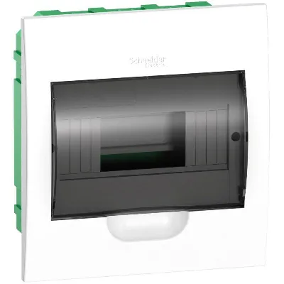 Бокс встраиваемый СП City9 Box 1 ряд 8мод. с прозр. дверцей SE EZ9E108S2FRU