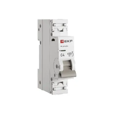 Выключатель автоматический модульный 1п C 4А 6кА ВА 47-63N PROxima EKF M636104C