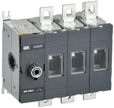 Выключатель-разъединитель ВРК 3п 160А без рукоятки KARAT IEK KA-VR10-3-0160