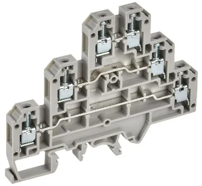 Колодка клеммная CTS-ML ARMAFIX 3 ур. 2.5кв.мм сер. IEK YCT13-00-3-K03-002