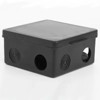 Коробка распределительная ОП 100х100х50мм 7 каб. вводов IP54 черн. TOKOV ELECTRIC TKE-KR-100-100-50-C05