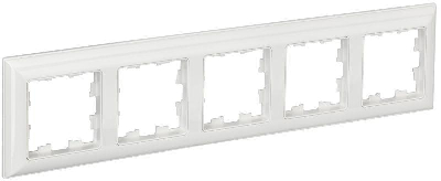 Рамка 5-м BRITE РУ-5-Бр бел./бел. IEK BR-M52-12-K01