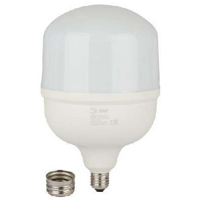 Лампа светодиодная высокомощная STD LED POWER T160-100W-6500-E27/E40 100Вт T160 колокол 6500К нейтр. бел. E27/E40 (переходник в компл.) 8000лм Эра Б0032090